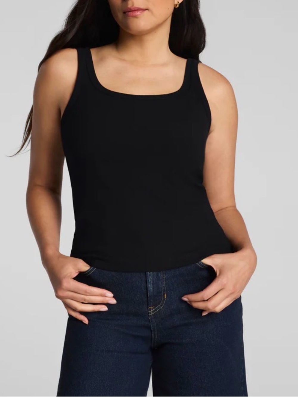 SPANX Ribbed Knit Scoop Neck Tank